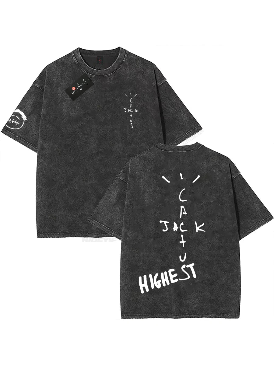 Unisex 100% Cotton Oversized Hip-Hop T-Shirt