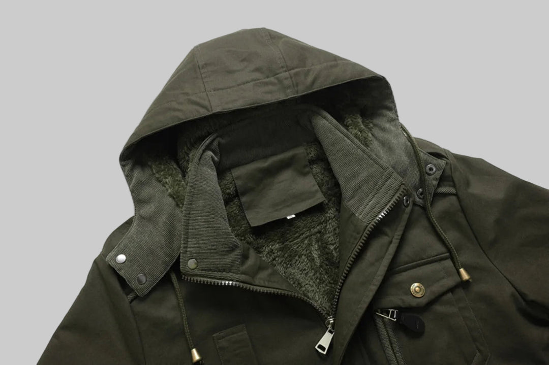 Premium Cotton Fleece Hooded Parkas Jackets
