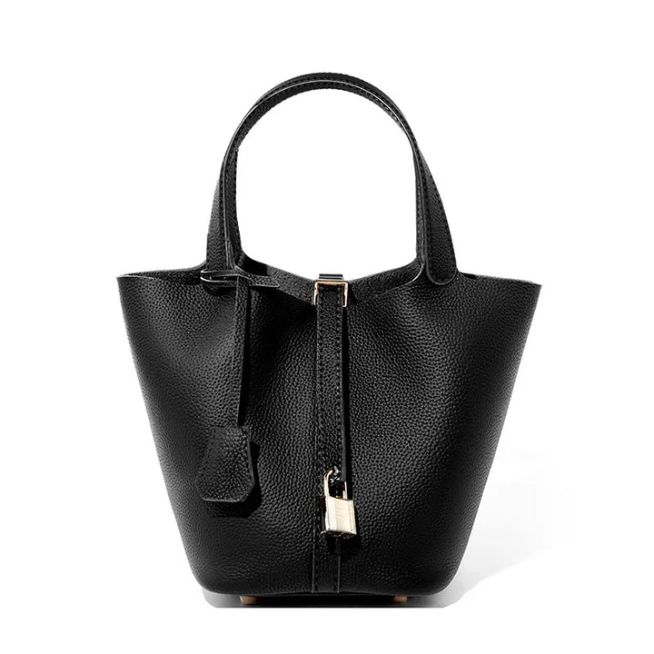 ANASTAS | Genuine Leather Shoulder Bucket Bag