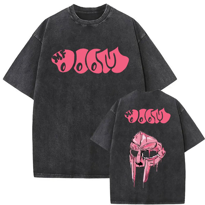 Retro Rapper Mf Doom Graphic Print Tshirt