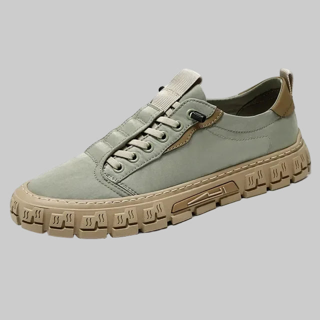 Breathable Lace-Up Casual Sneakers
