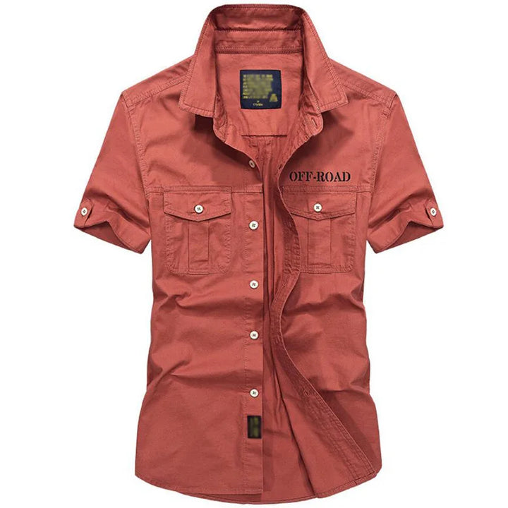 Pure Cotton Oversized Retro Tooling Shirt