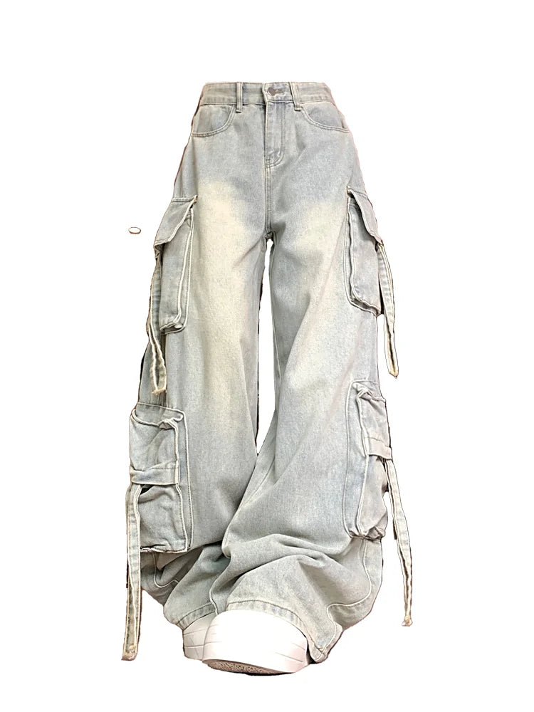 Y2K Cargo Denim Pants