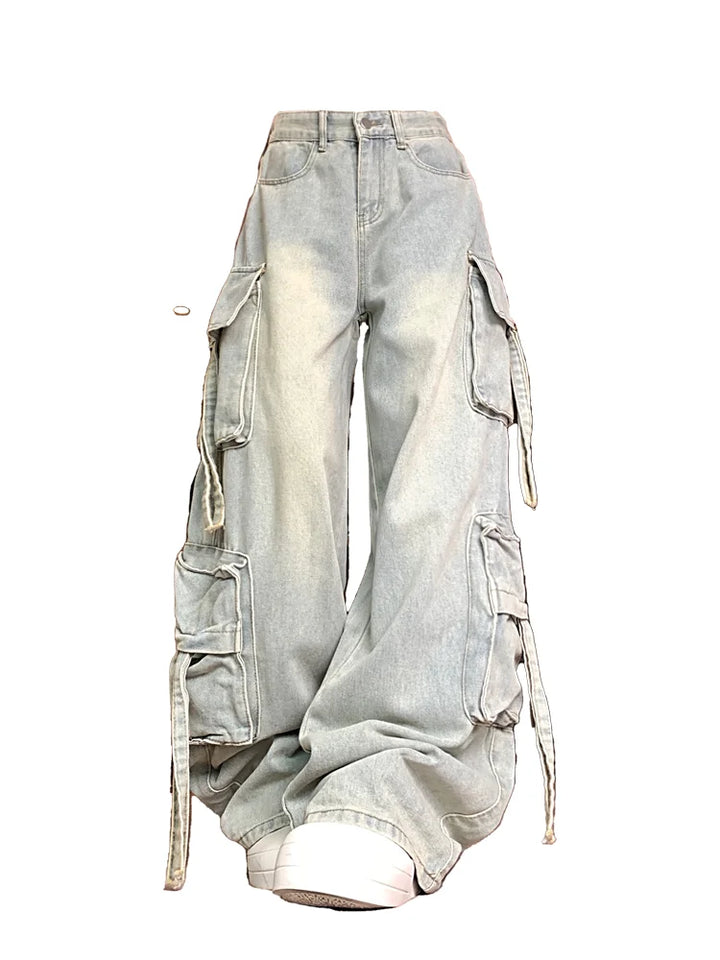 Y2K Cargo Denim Pants