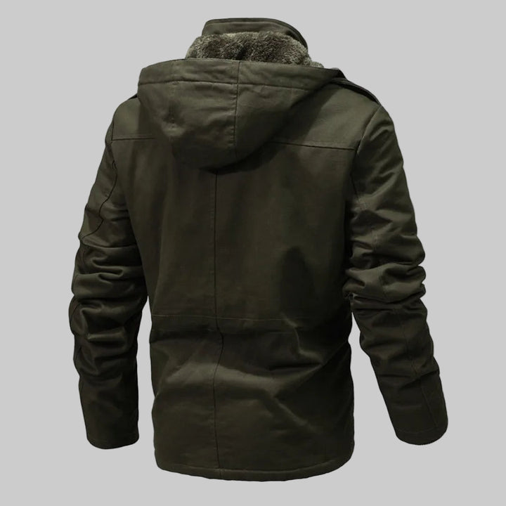 Premium Cotton Fleece Hooded Parkas Jackets