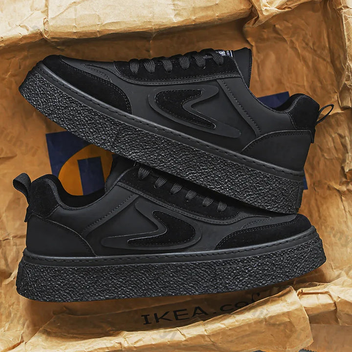 Stylish Lace-Up Casual Platform Sneakers