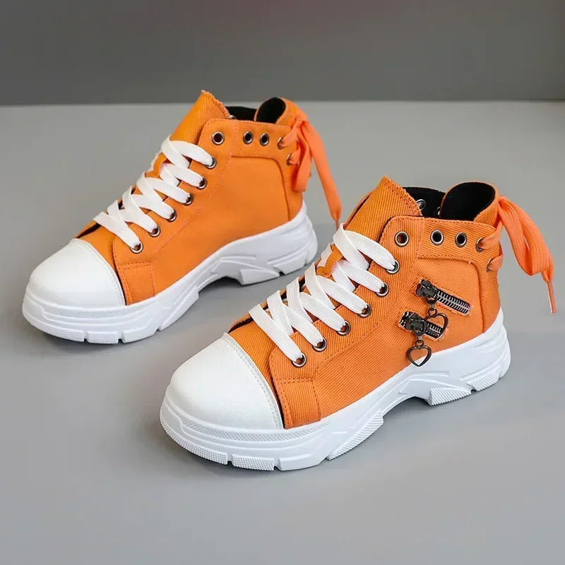 High-Quality Light Blue Denim Canvas Sneakers
