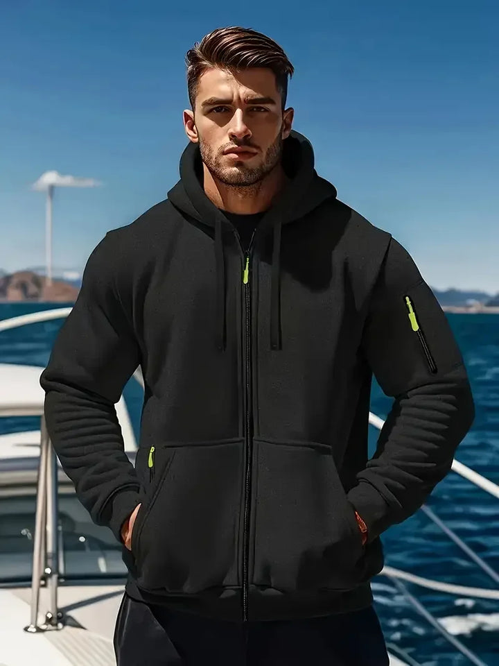 Solid color zipper hoodie Tactical Hoodies