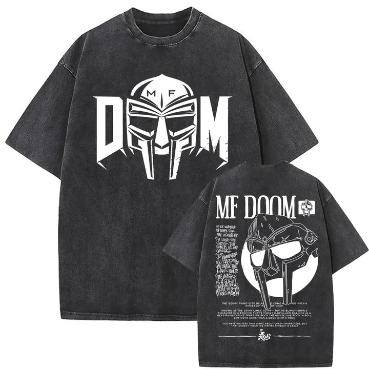 Retro Rapper Mf Doom Graphic Print Tshirt