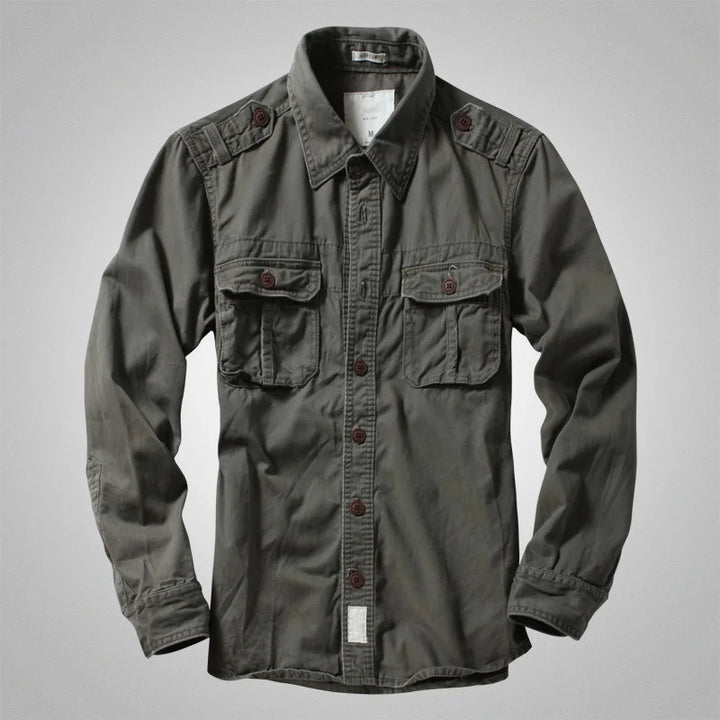 Vintage American Long Sleeve Camouflage Outdoor Shirt