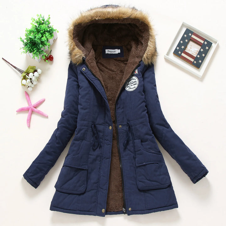 Cotton Padded Hooded Parka Jacket