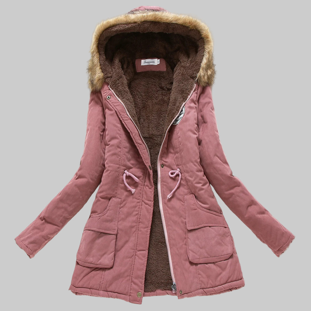 Cotton Padded Hooded Parka Jacket