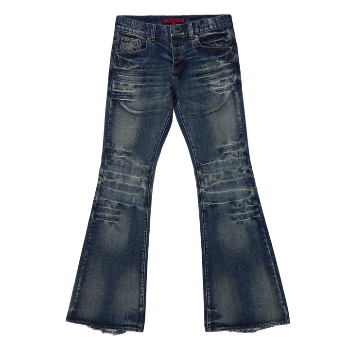 Vintage Gothic Y2K Mid Flared Bootcut Jeans
