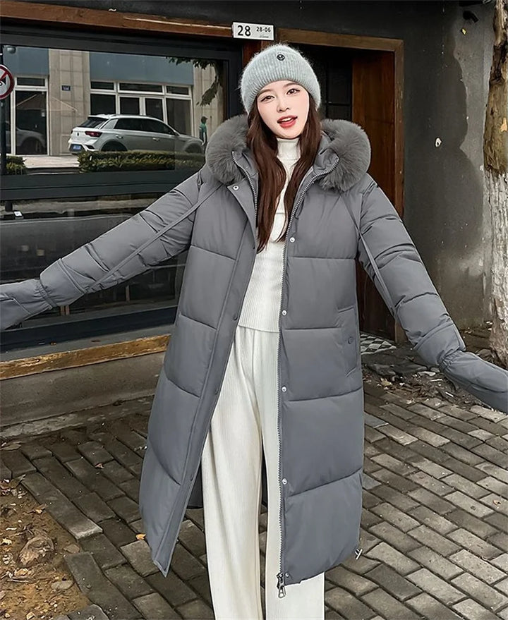 High-Quality Cotton Padded Stylish Winter Down Parka Coat