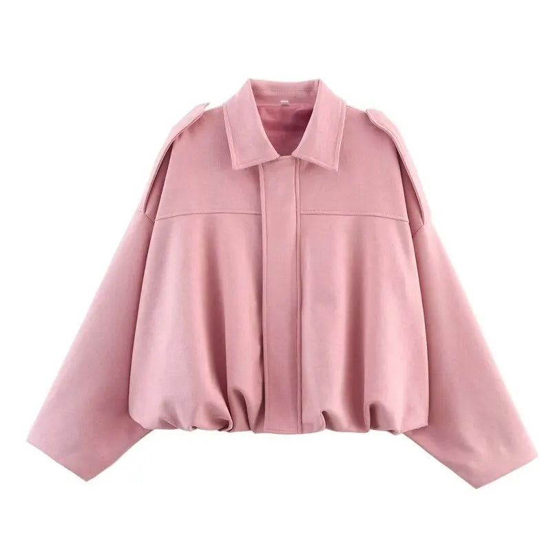 Spring Velvet Feel Pilot Coat