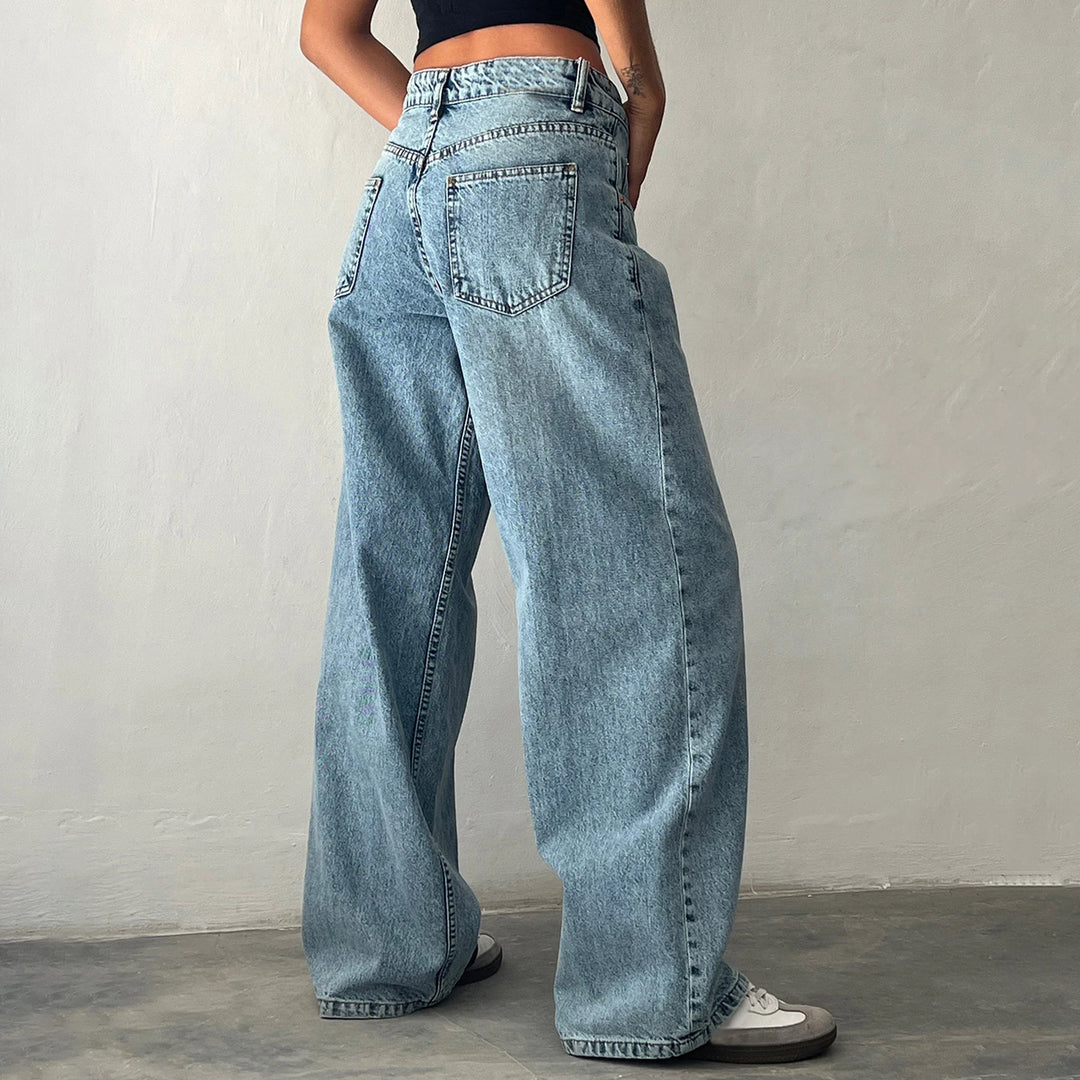 Trendy Y2K Baggy Low Rise Jeans