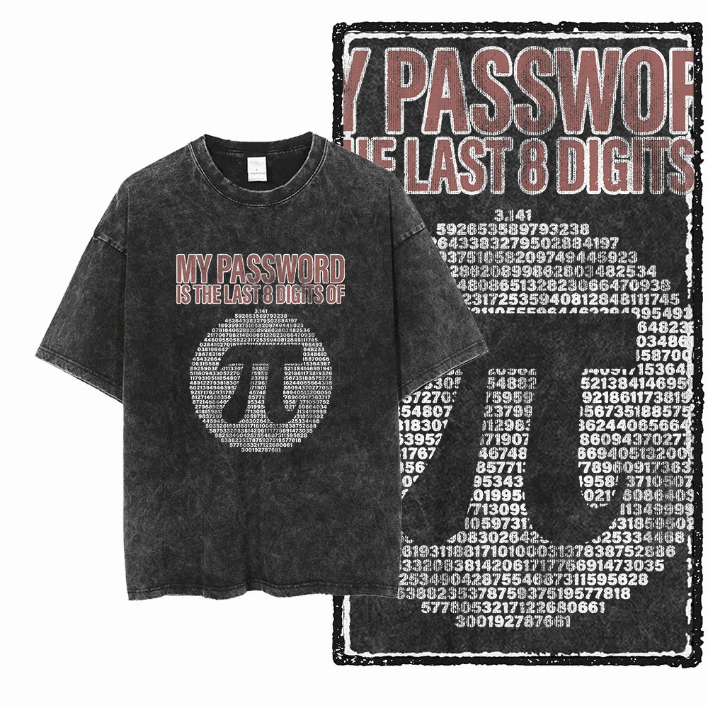 Printed Cotton Acid-Washed Graphic Unisex T-Shirt