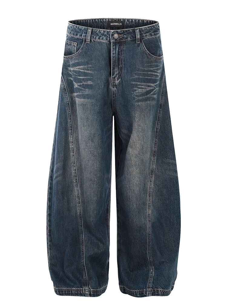Y2K Retro Washed Baggy Jeans