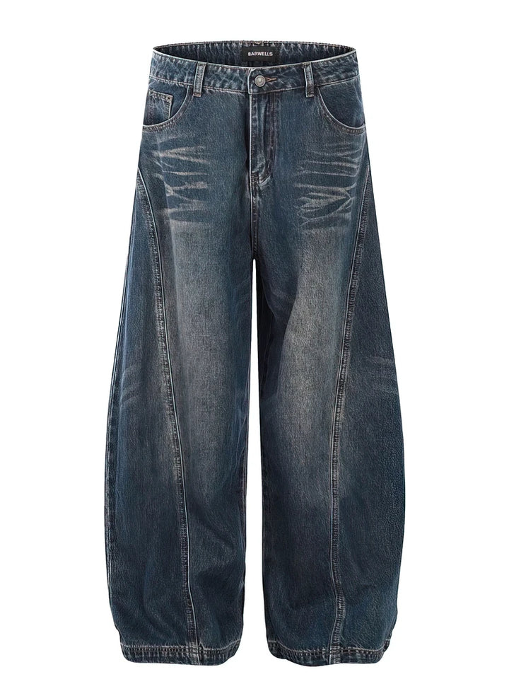 Y2K Retro Washed Baggy Jeans