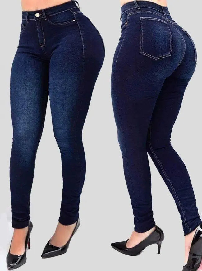 Sexy High-Waisted Slim Shaping Denim Jeans