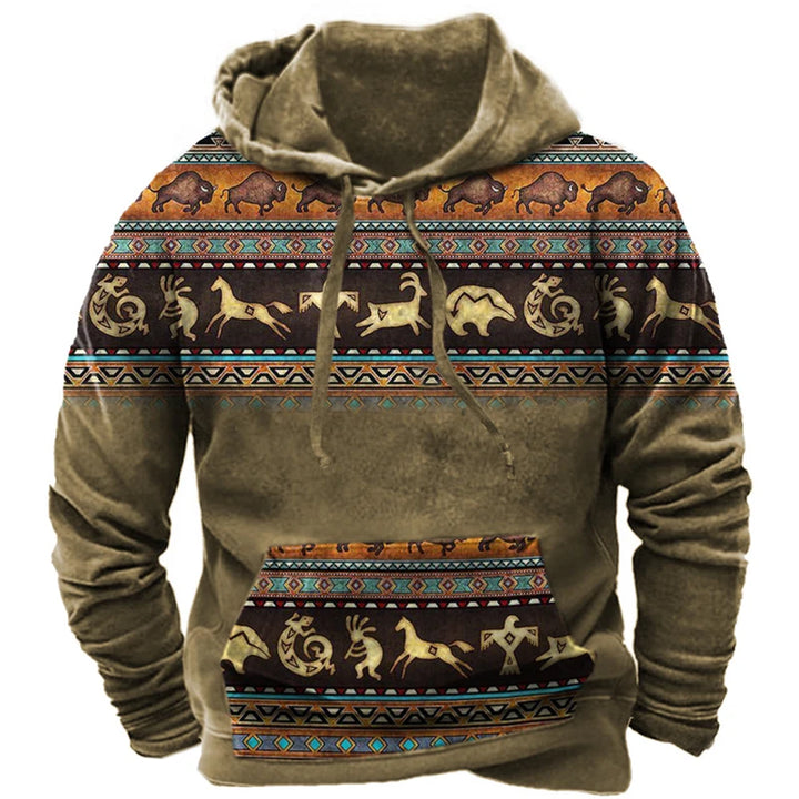 Vintage Ethnic Style 3D Print Hoodies