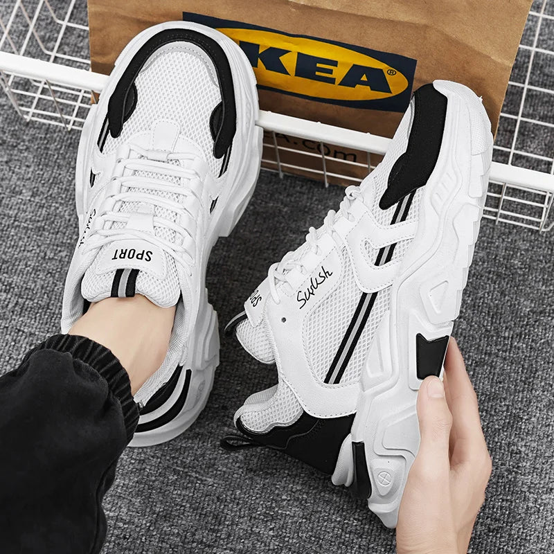 Thick-Soled Casual Mesh Sneakers