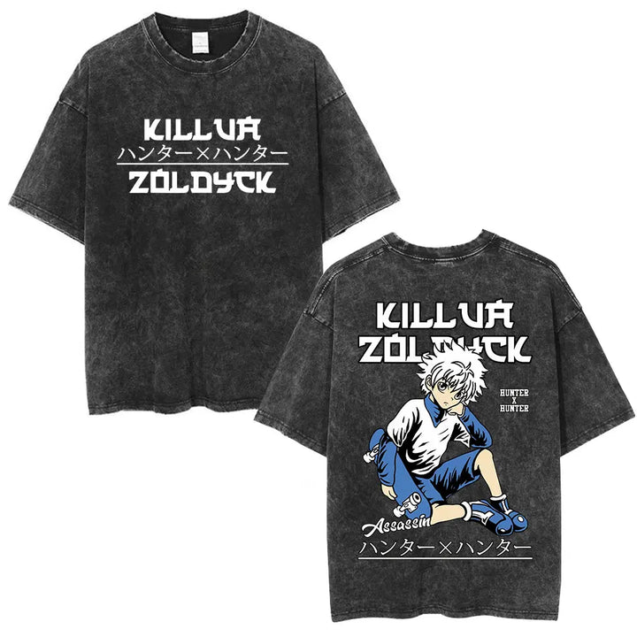 Vintage Washed Hunter x Hunter Logo T-Shirt