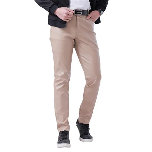 Men's Fashion Leather Pants