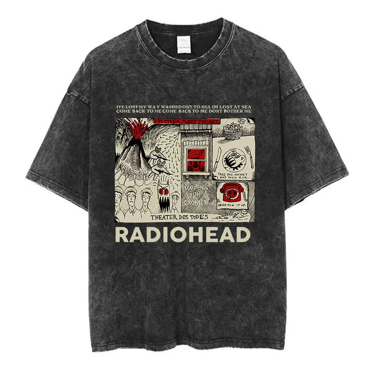 Radiohead Unisex Washed Cotton Tees