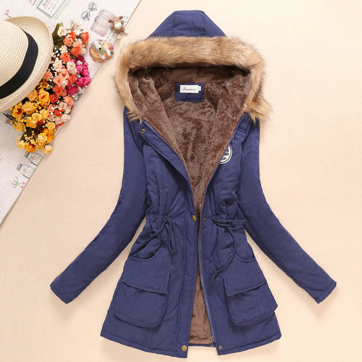 CHELSEY ™| Slim Fit Hooded Parka Cotton Padded Jacket