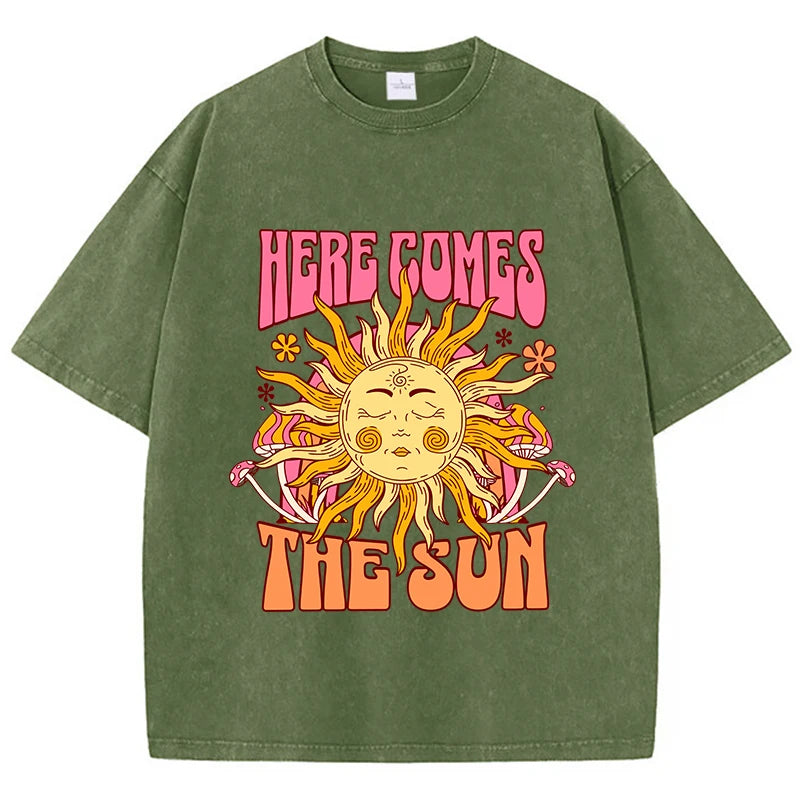 Oversized Graphic Print Cotton T-Shirt