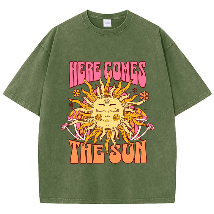 Oversized Graphic Print Cotton T-Shirt