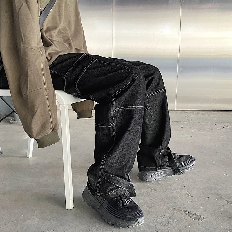 Men’s Wide-Leg Cargo Jeans