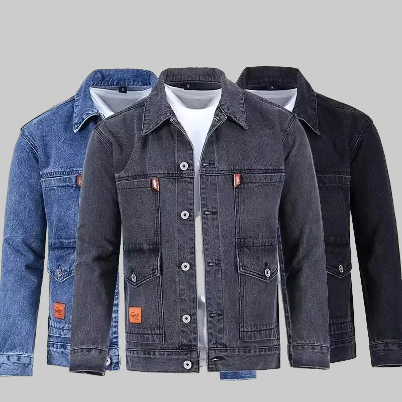 Loose American Denim Workwear Jacket