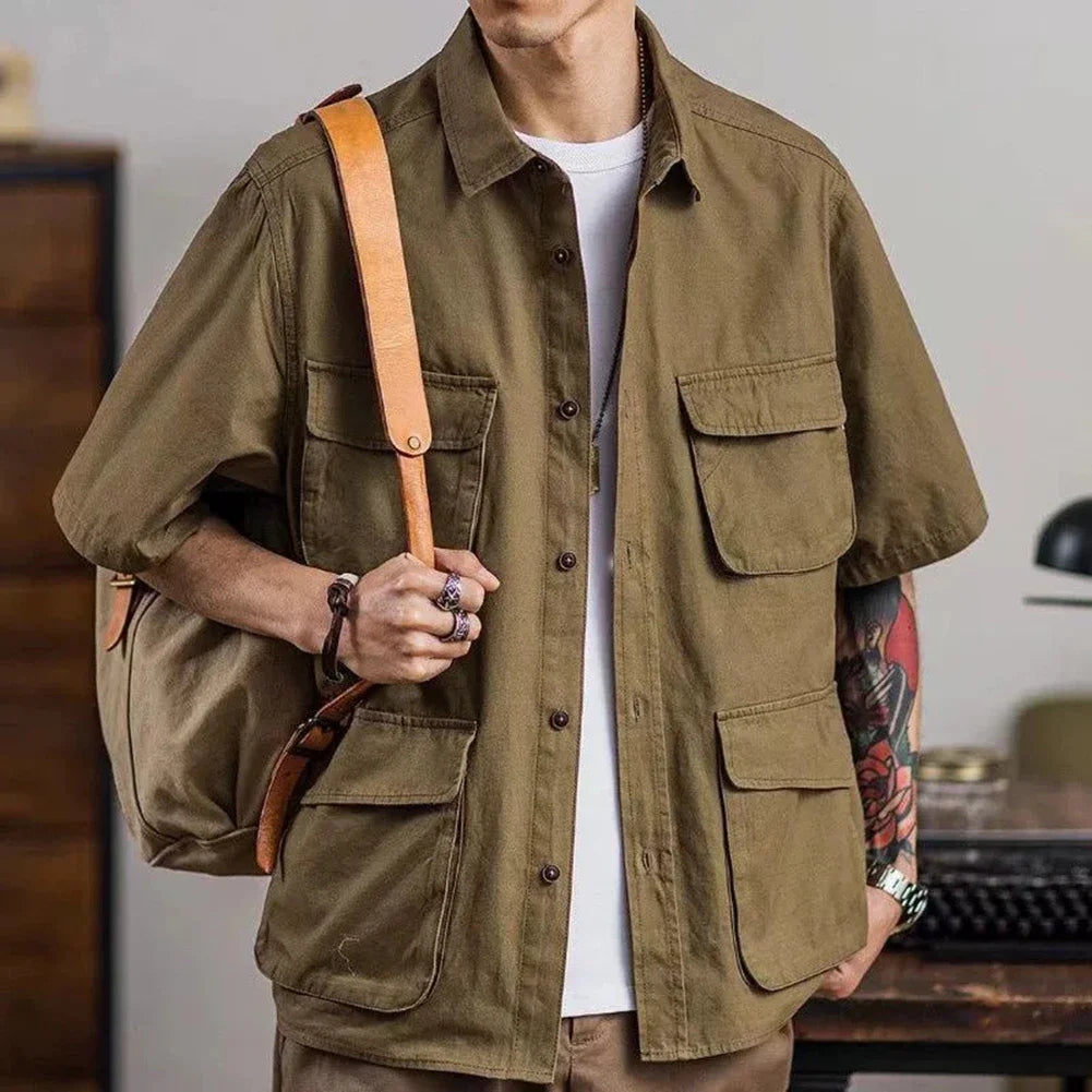 Casual Short Sleeve Cargo Shirt