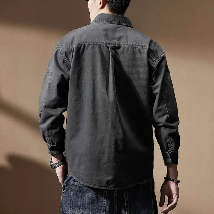 American Retro Workwear Outerwear Shirt