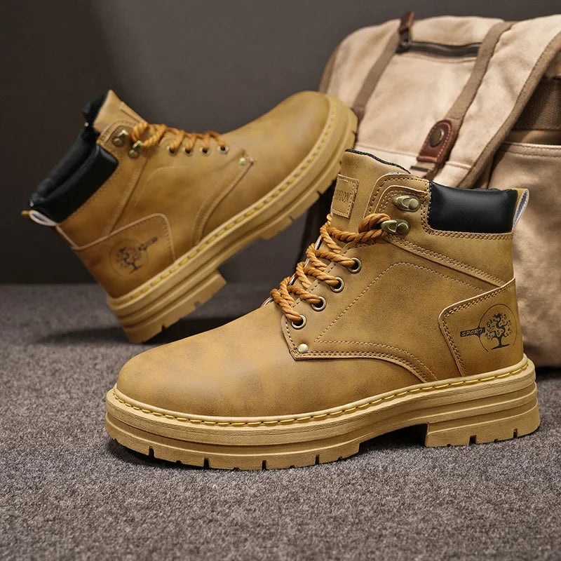 British Style High-Top Boots