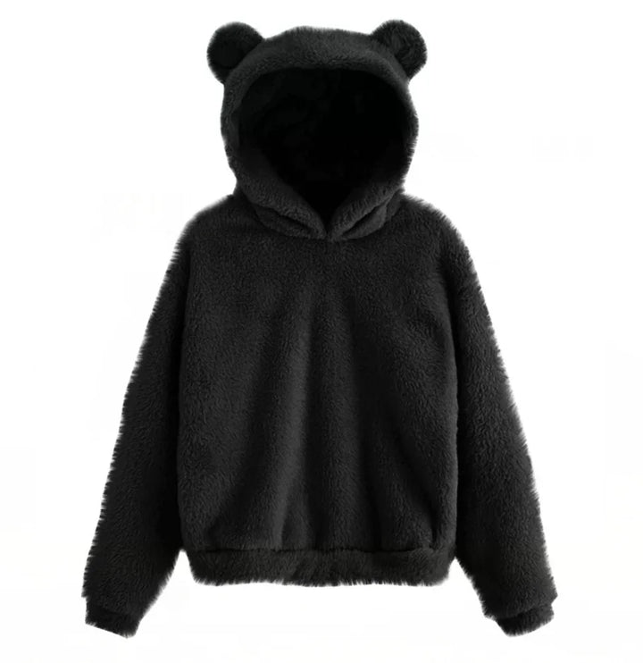 Cozy Plush Rabbit Ear Hoodie Sweatshirt