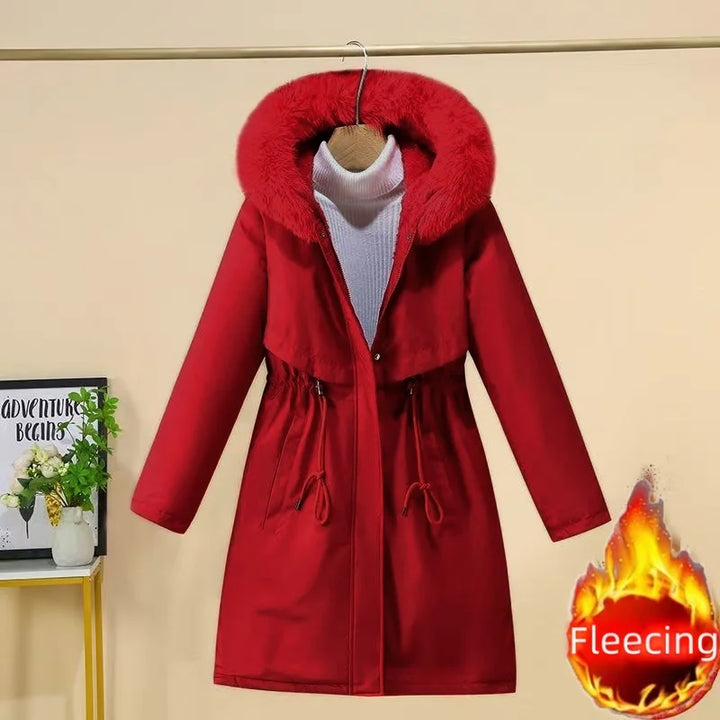 Elegant Fleece-lined Padded Winter Jacket