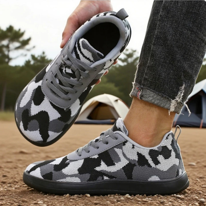 Minimalist  Camouflage Wide Toe Breathable Sneakers