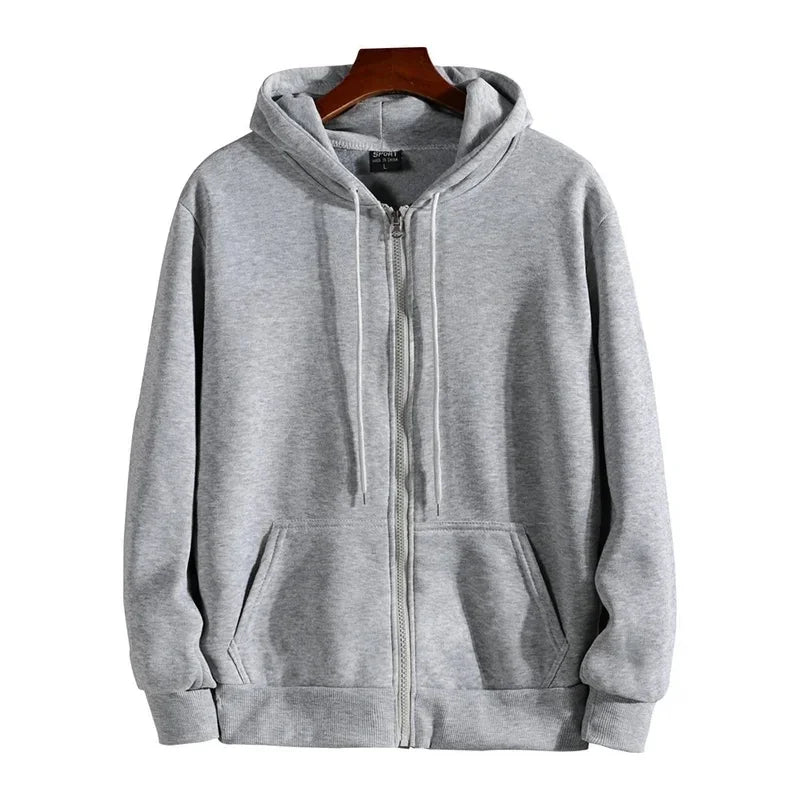 Zippered Hooded Tracksuit Set