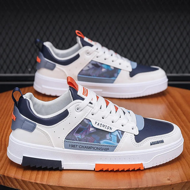Trendy Breathable Lace-Up Sneakers