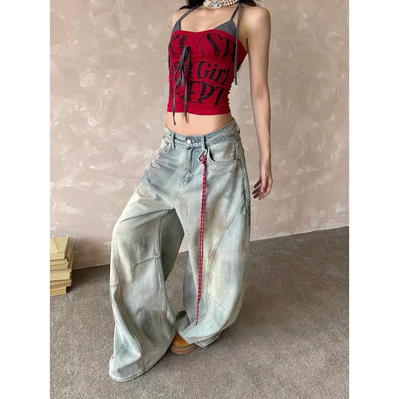 Y2K Harajuku Aesthetic Retro Denim Baggy Jeans