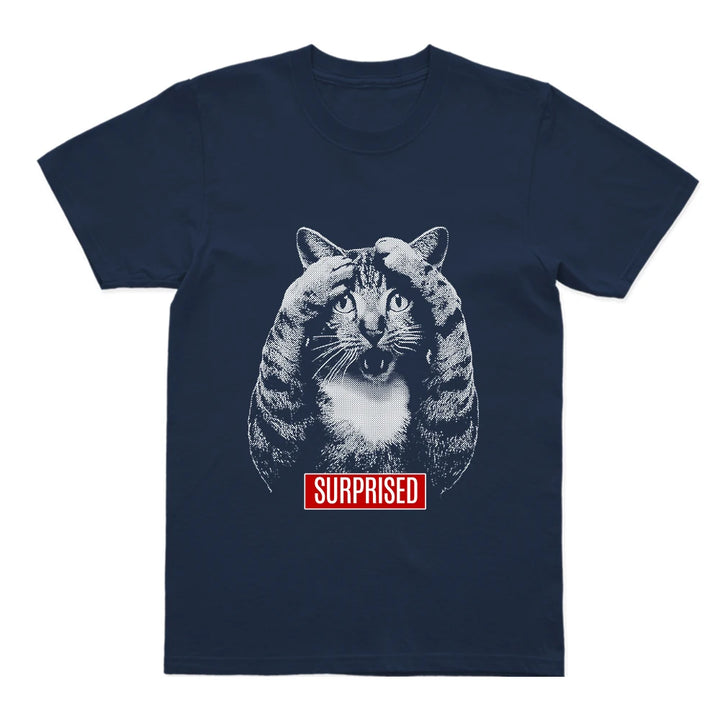 Surprise Cat Graphic T-Shirt
