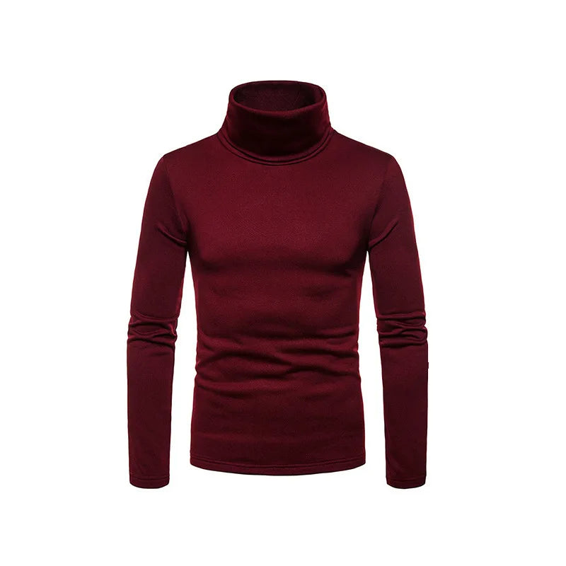 Casual Slim Fit High Collar Turtleneck Pullover