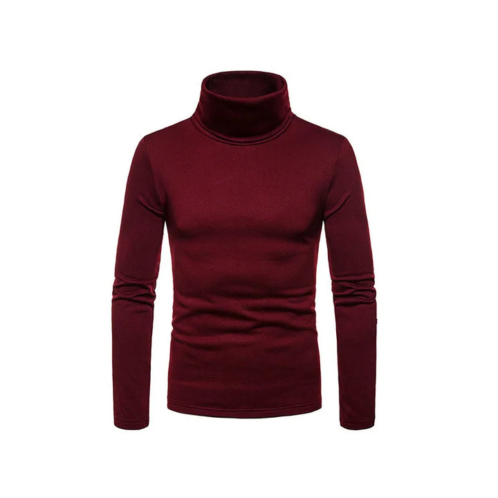 Casual Slim Fit High Collar Turtleneck Pullover