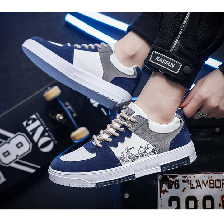 Trendy Breathable Lace-Up Sneakers