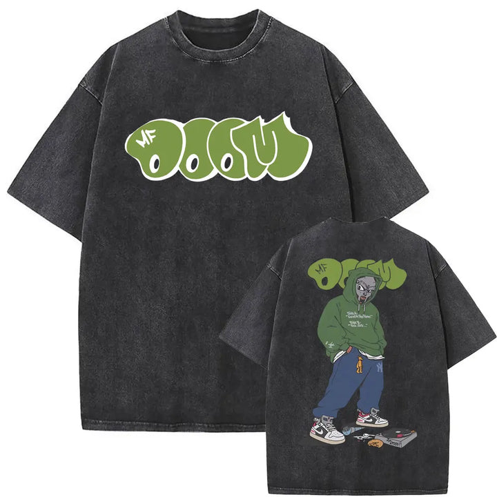 Retro Rapper Mf Doom Graphic Print Tshirt