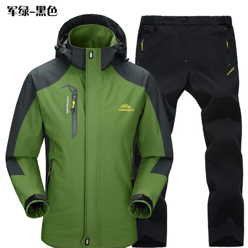 Thermal Fleece Waterproof Hooded Hiking Jackets