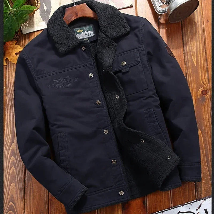 Retro Fur Collar Winter Jacket
